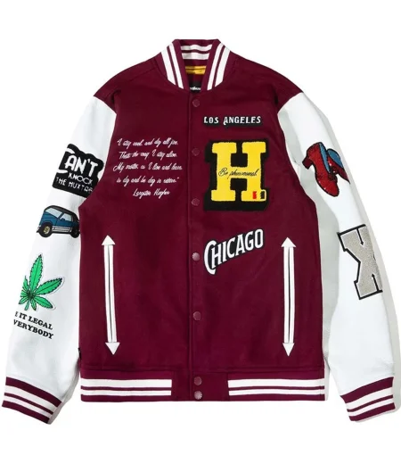 #BlackAF Kenya Barris H Wool Letterman Jacket
