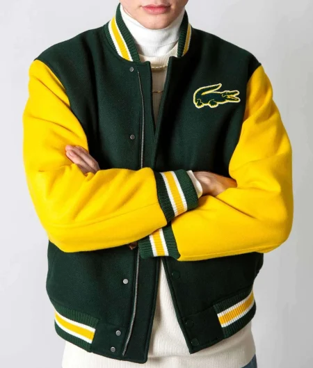 Live Two-Tone Green and Yellow Bomber Jacket