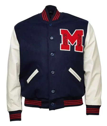 1942 Memphis Red Sox Varsity Navy Blue and White Jacket