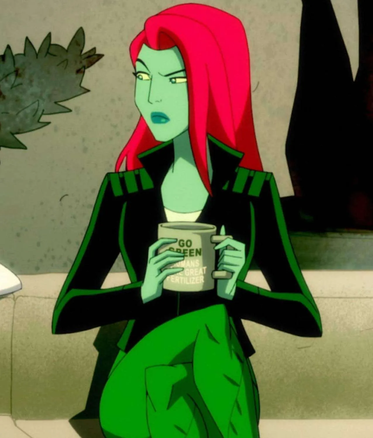 Poison Ivy Harley Quinn Leather Jacket - Image 6