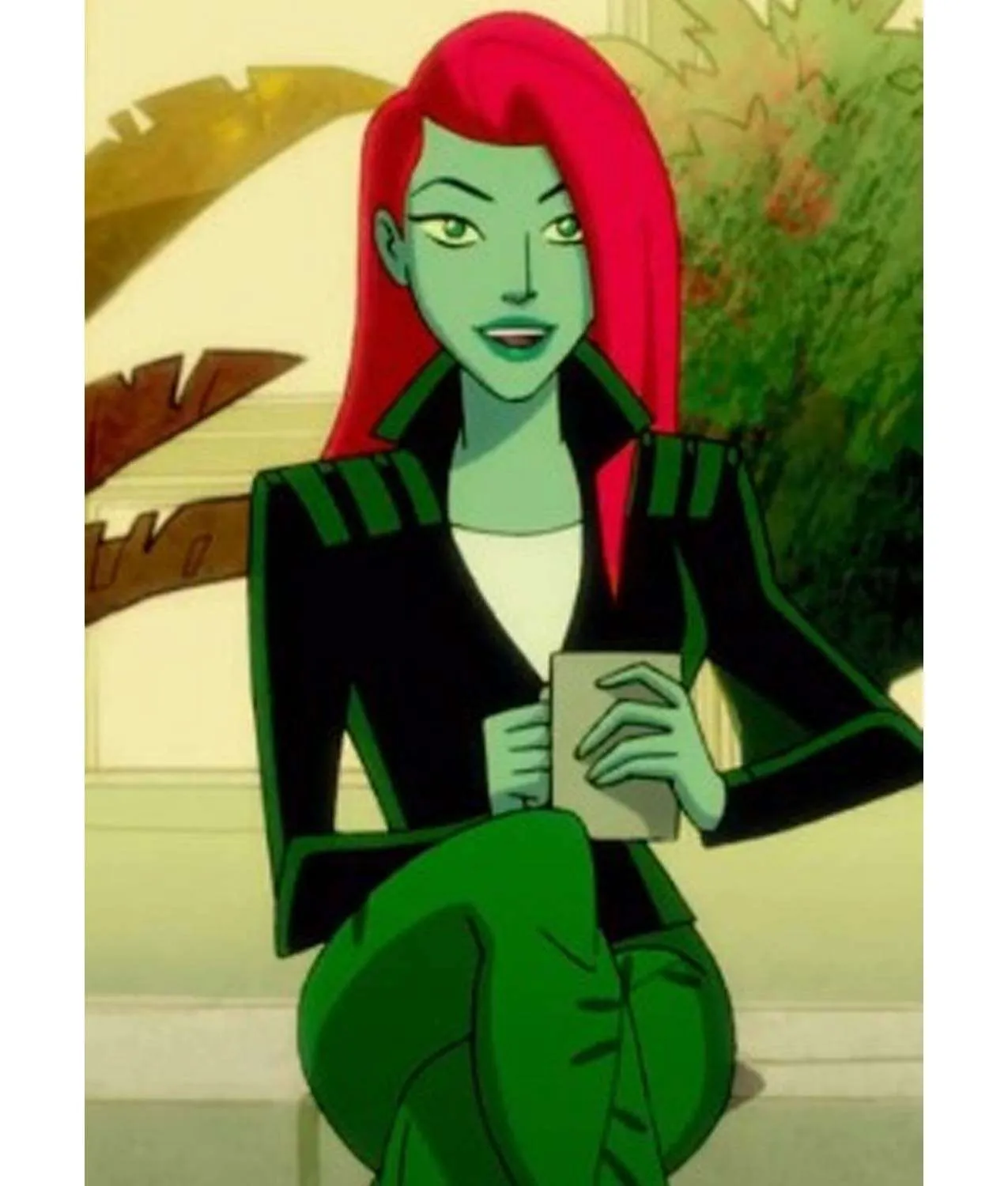 Poison Ivy Harley Quinn Leather Jacket - Image 2