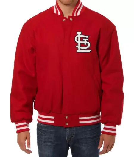 St. Louis Cardinals Red Letterman Jacket