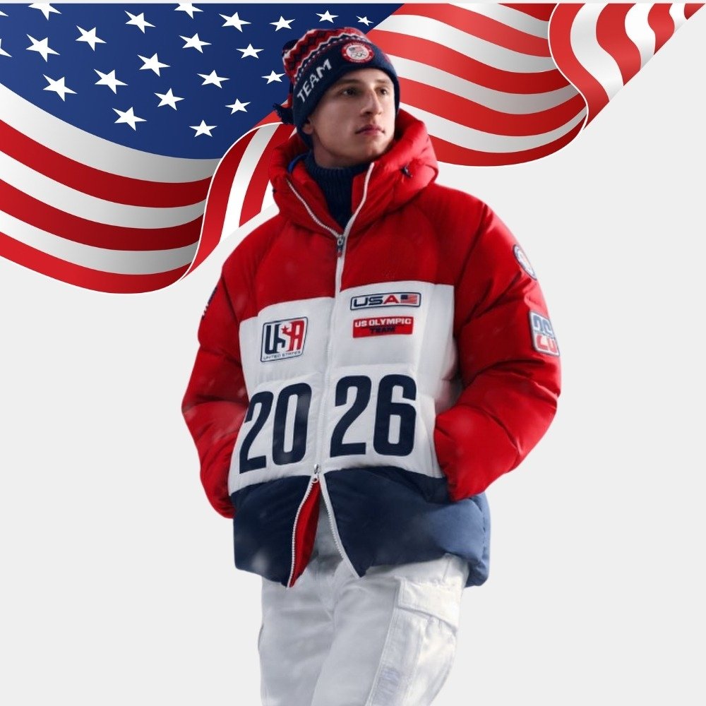 Winter Olympics 2026 Team USA Closing Ceremony Puffer Jacket - Image 4