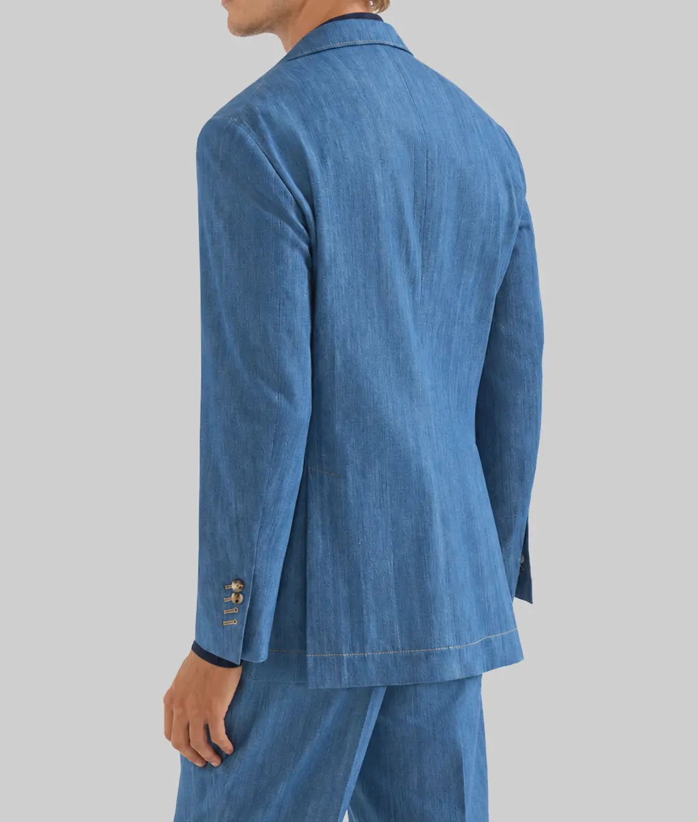 Alexander Zverev Blue Denim Blazer - Image 2