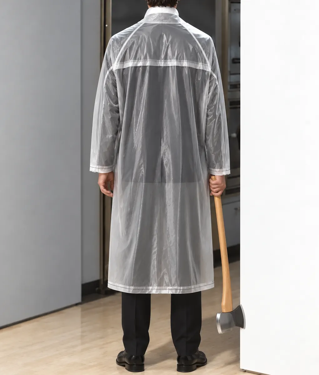 American Psycho Christian Bale Raincoat - Image 4