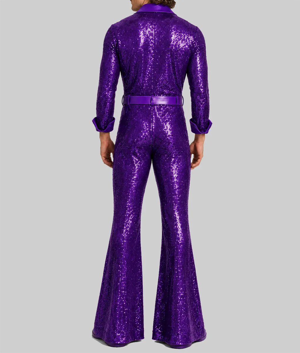 Benson Sequin Purple Jumpsuit - Image 3