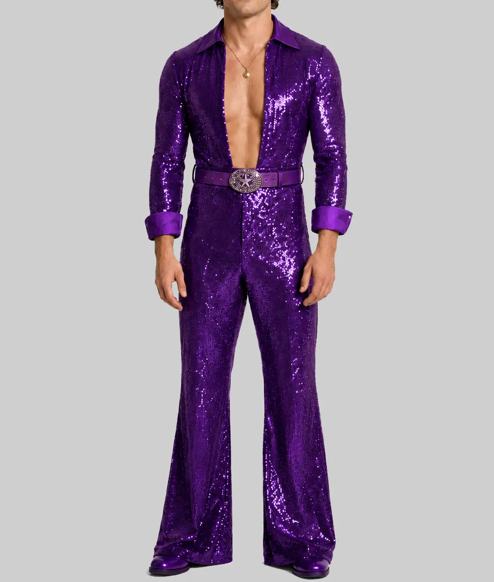 Benson Sequin Purple Jumpsuit