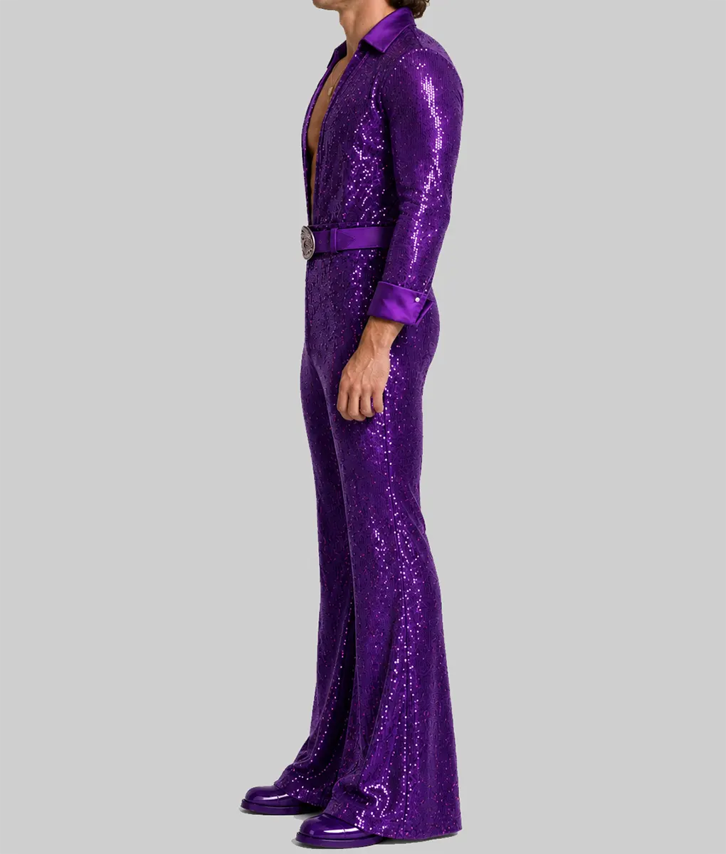 Benson Sequin Purple Jumpsuit - Image 2