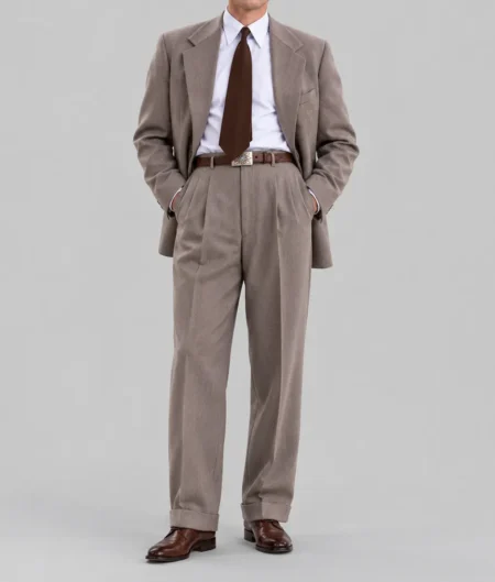 Mens Classic Taupe 2 Piece Suit