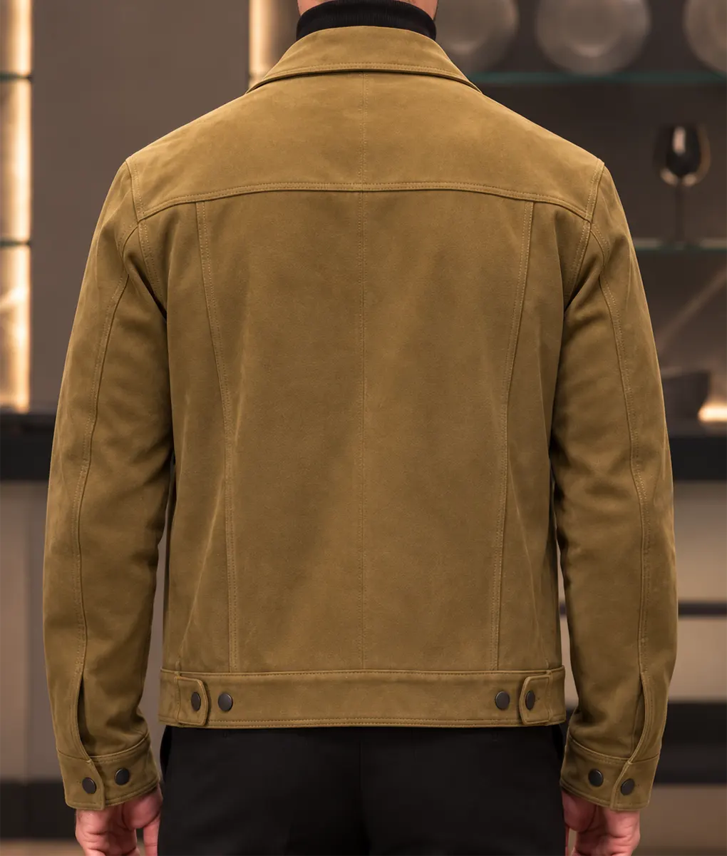 Patient Zero Colin Farrell Brown Suede Jacket - Image 5