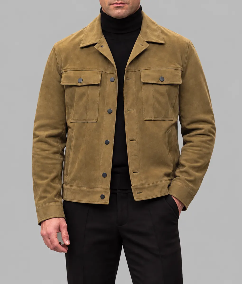 Patient Zero Colin Farrell Brown Suede Jacket