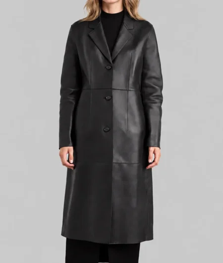 Patient Zero Taylor Black Leather Coat