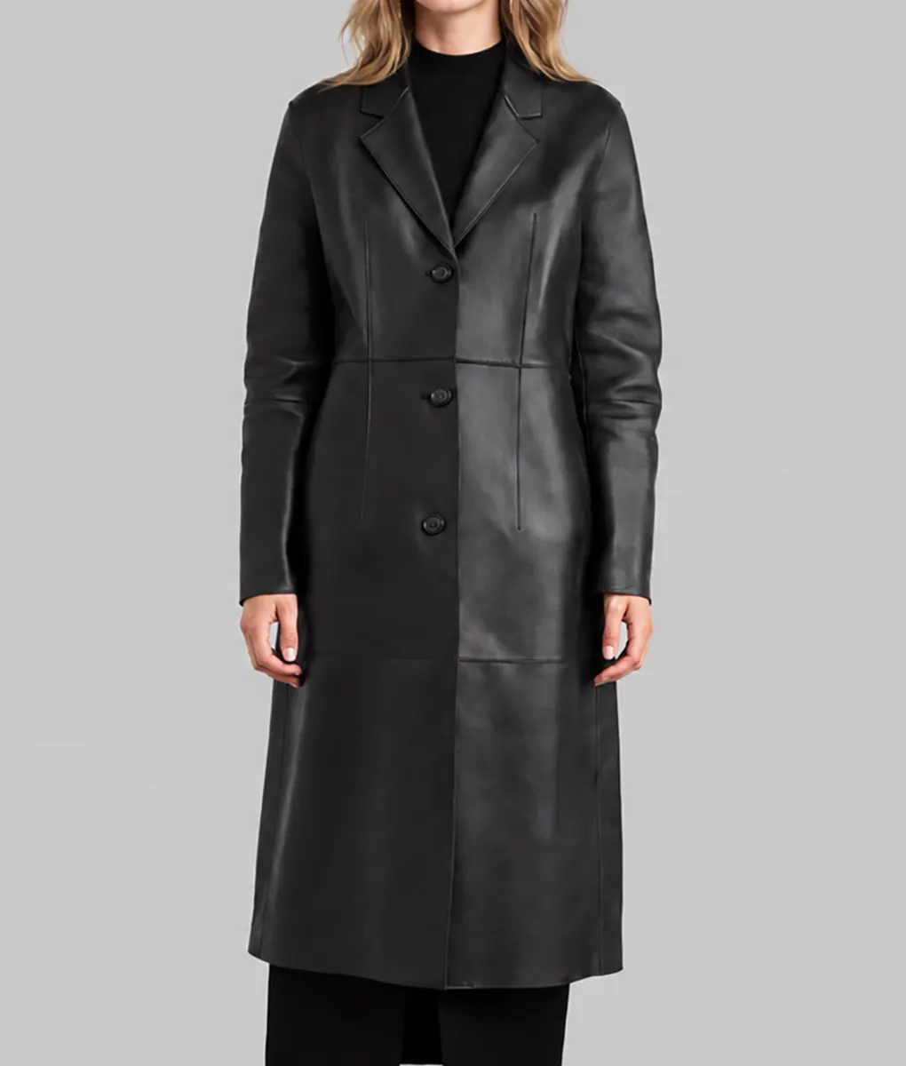 Patient Zero Taylor Black Leather Coat
