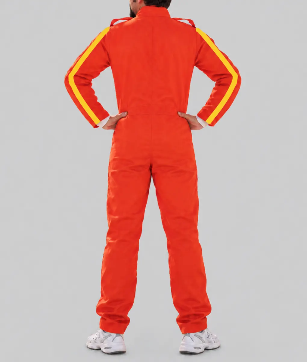 The Stunt Driver Jay Baruchel Orange Jumspuit - Image 2