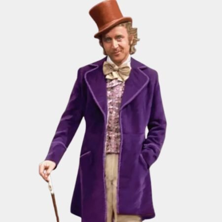 Willy Wonka Purple Velvet Coat
